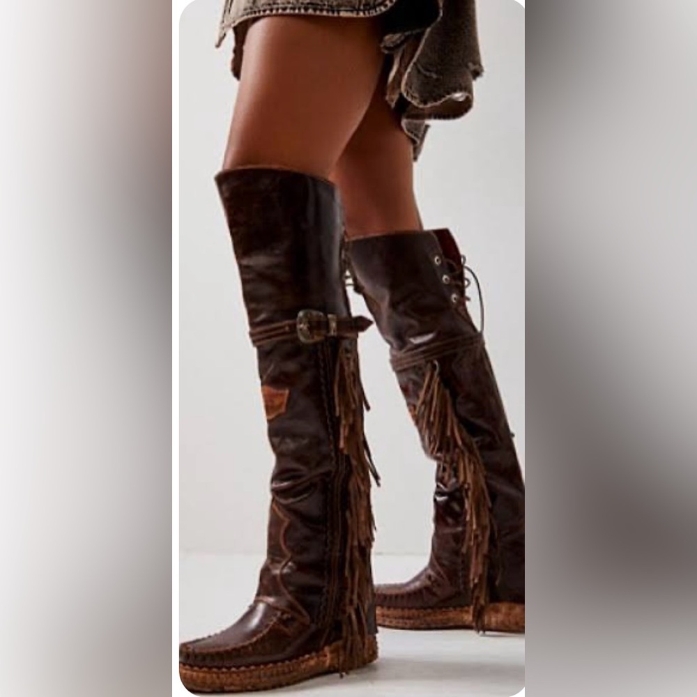 EL VAQUERO chestnut 🤎 BNIB Moccasin Boots Size 37